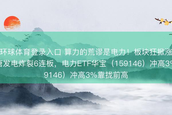 环球体育登录入口 算力的荒谬是电力！板块狂掀涨停潮，大唐发电炸裂6连板，电力ETF华宝（159146）冲高3%靠拢前高