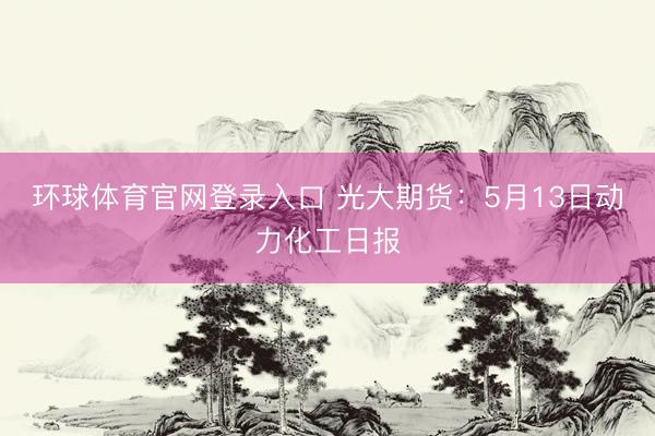 环球体育官网登录入口 光大期货：5月13日动力化工日报