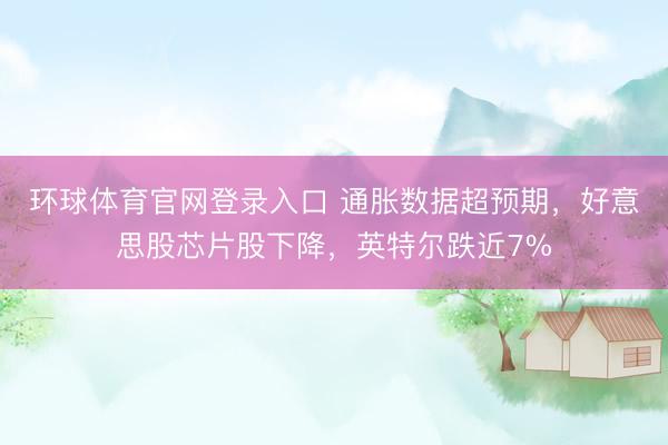 环球体育官网登录入口 通胀数据超预期，好意思股芯片股下降，英特尔跌近7%