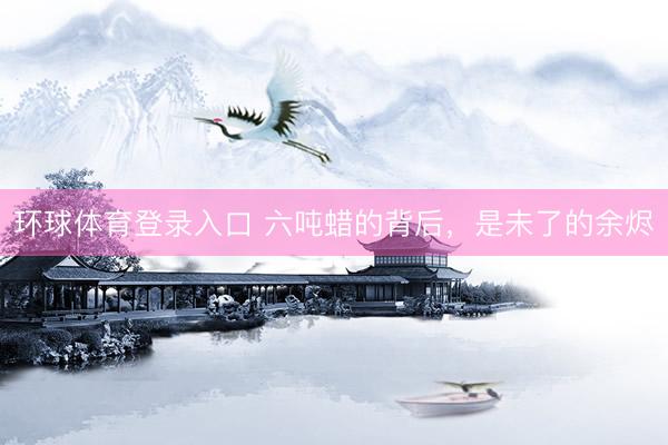 环球体育登录入口 六吨蜡的背后，是未了的余烬