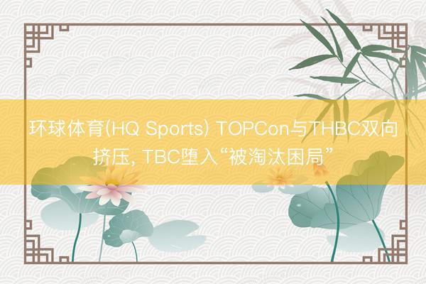 环球体育(HQ Sports) TOPCon与THBC双向挤压， TBC堕入“被淘汰困局”